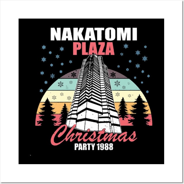 Retro Nakatomi Plaza Party 1968 Wall Art by Jusstea